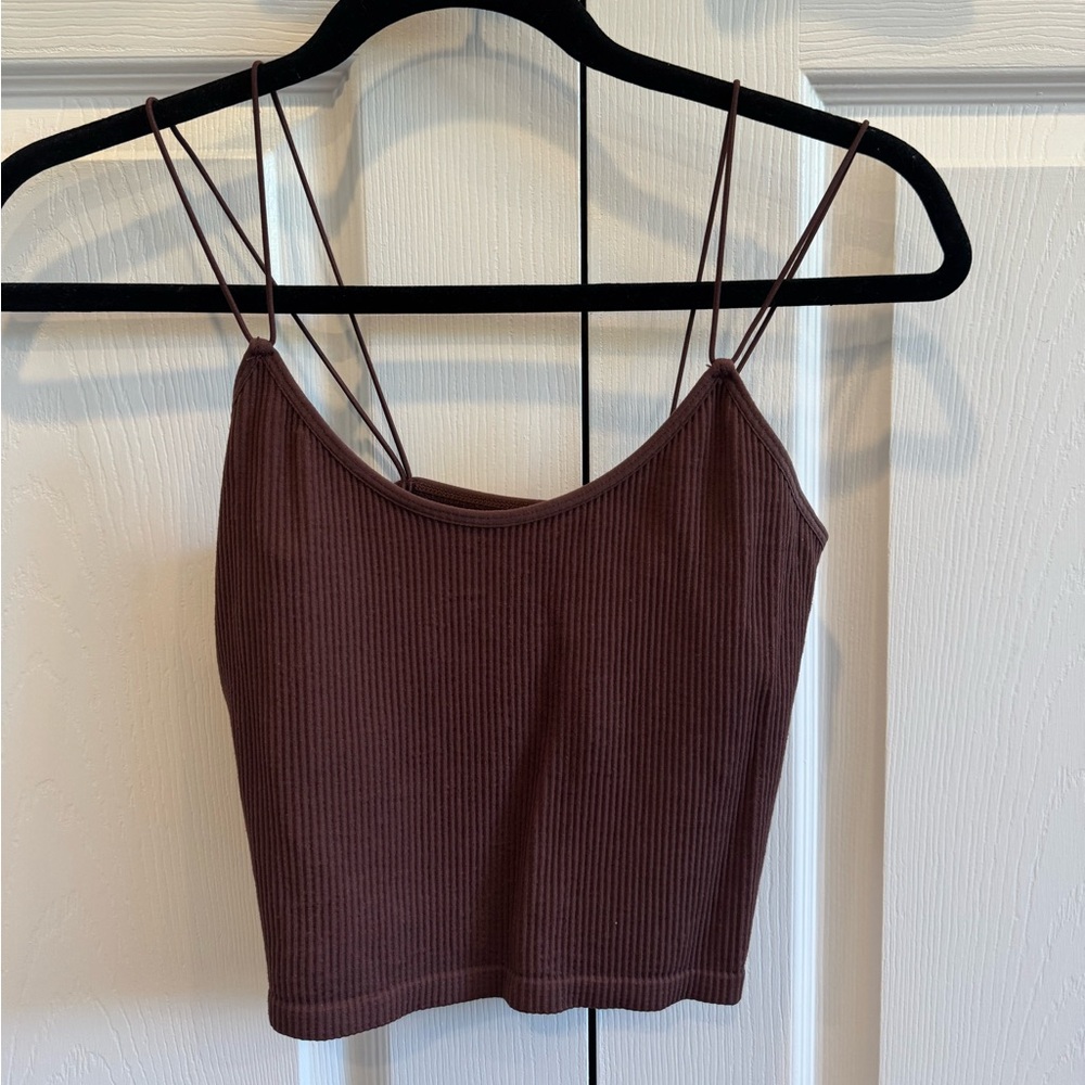 Urban Outfitters Brown Fitted Bustier Camisole